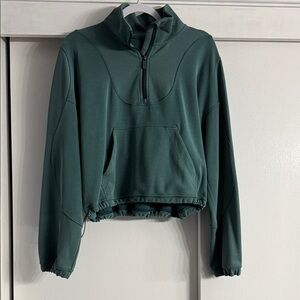 lululemon athletica Forest Green Half-Zip softstreme Hoodie